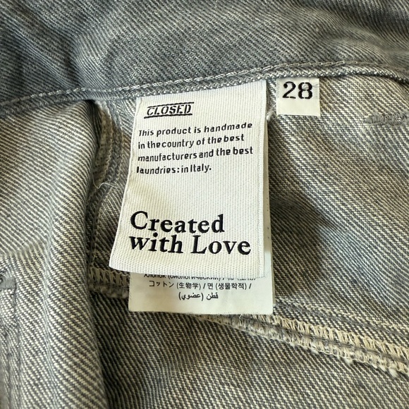 Closed Women's High Rise Jeans - Gray/ size 28 - Picture 5 of 6